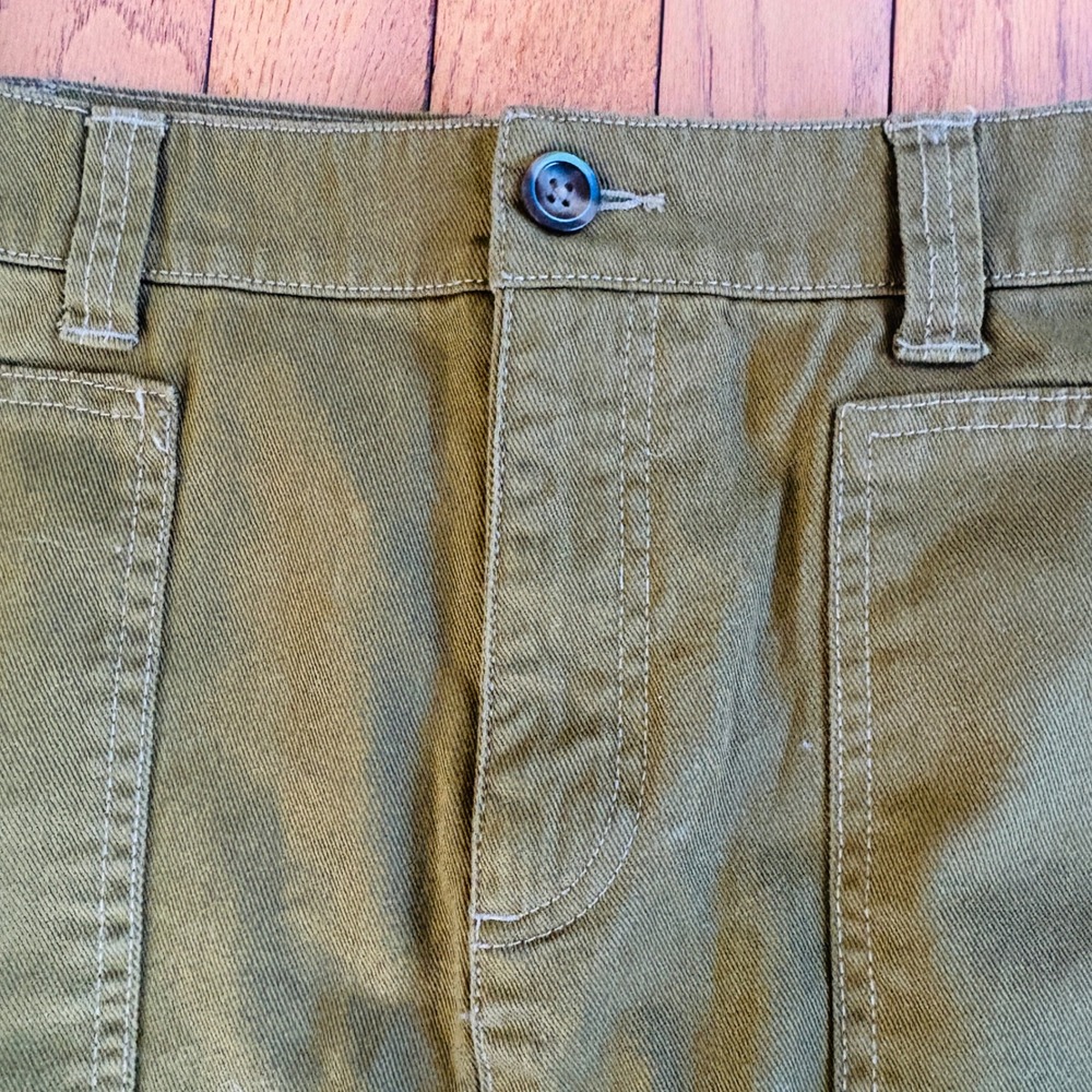 Old Navy Mini Skirt 8 Green Utility Womens Preppy Y2K Urban - Picture 6 of 12